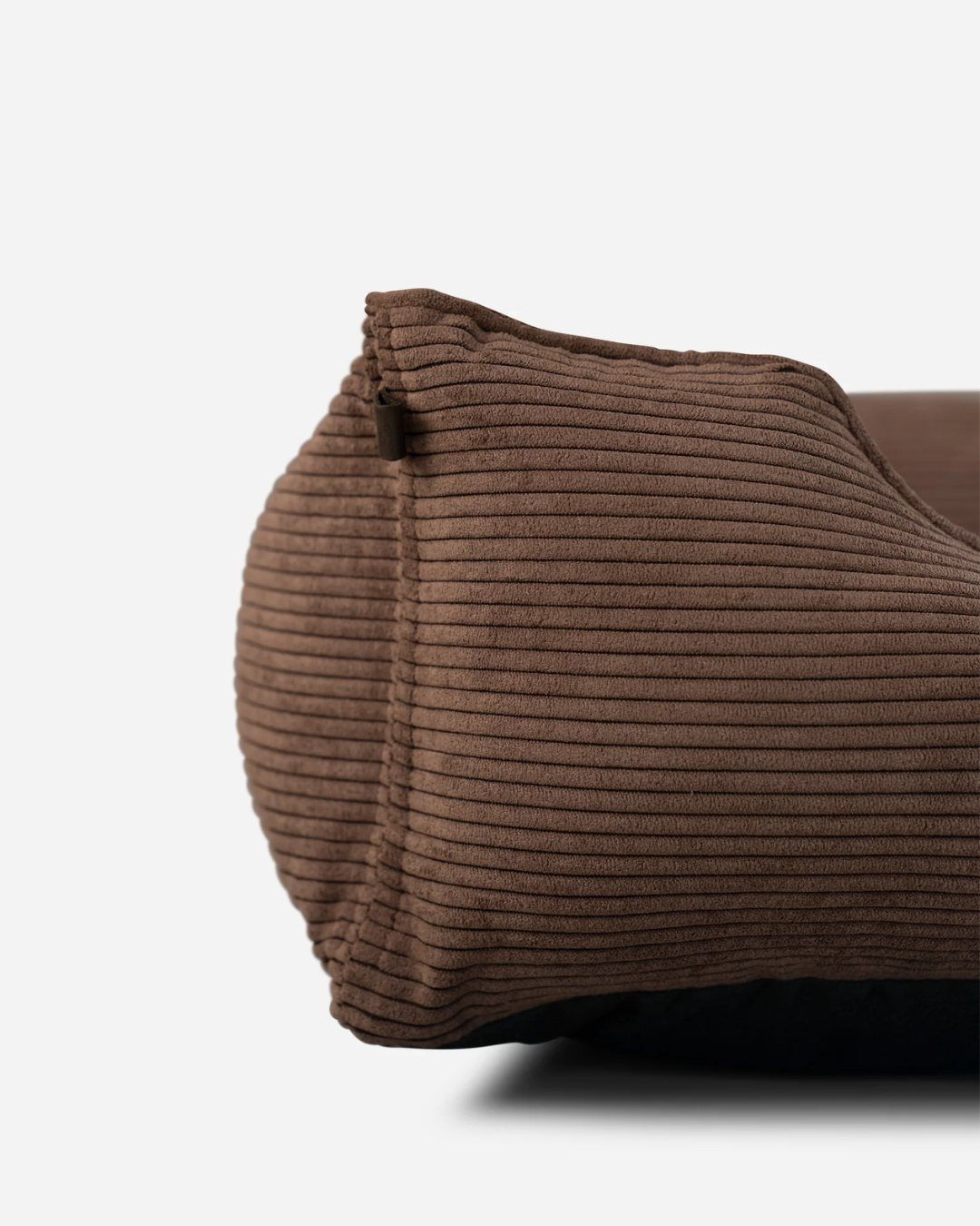 Luxury Dog Bed Fancy Corduroy Sleeper Brown for Comfort, Sup - luxury dog bed view 2 for comfort and support
