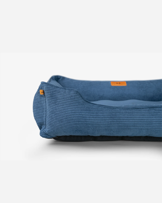Blue Corduroy Sleeper for Stylish Living and Pet Comfort main product image for dogs