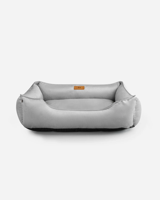 Classic Gray Velvet Sleeper for Elegance and Royal Comfort main product image for dogs and cats