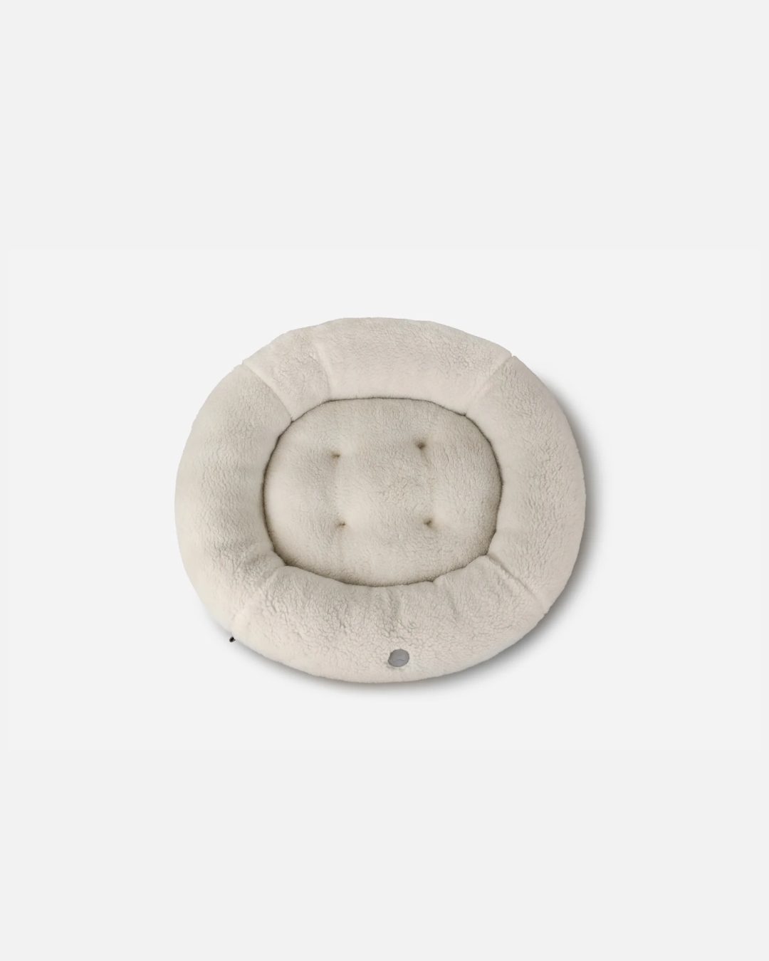 Calming Dog Bed Furry Beige Donut for Comfort, Support & Sty - luxury dog bed view 3 for comfort and support