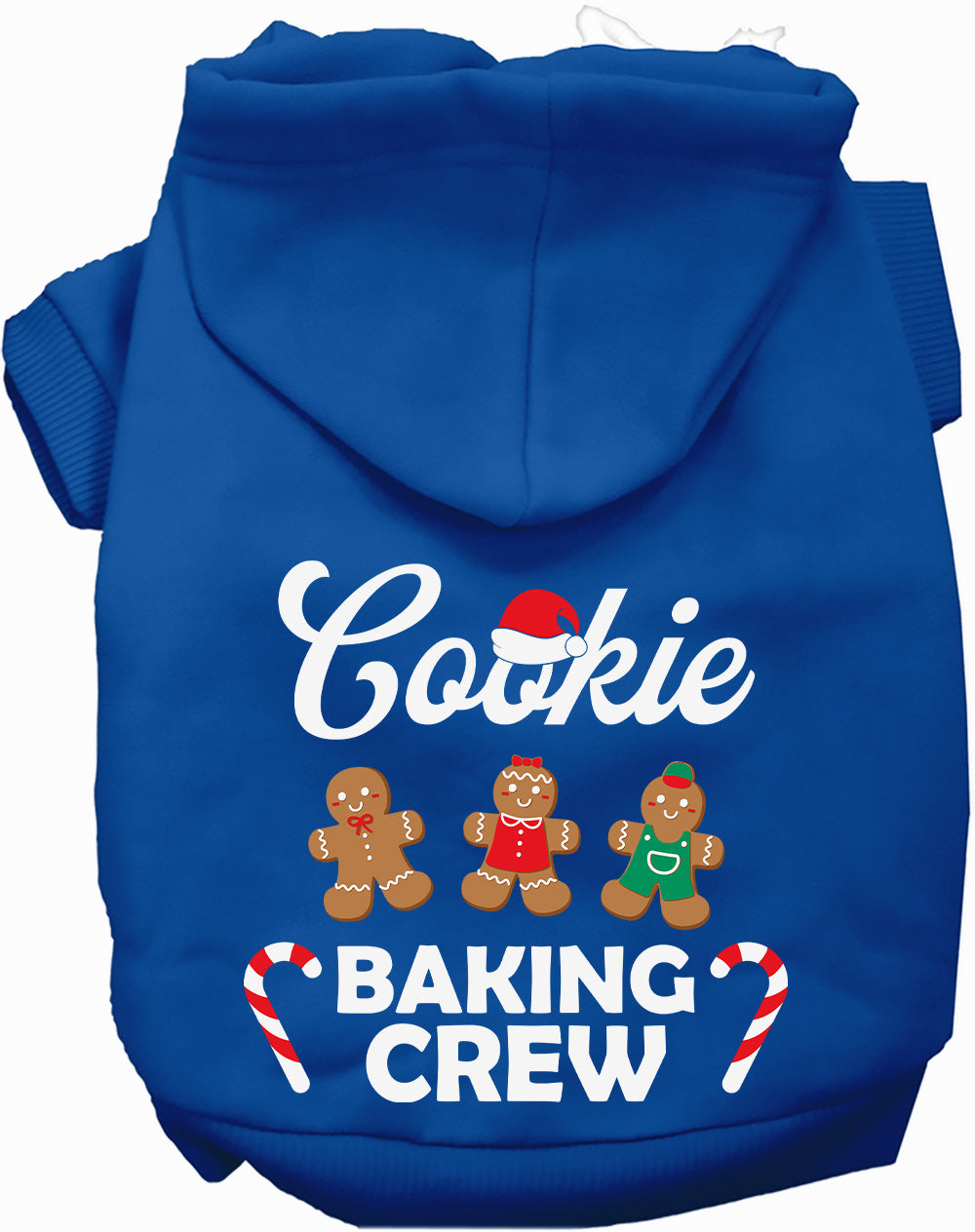 Dog Hoodie Cookie Baking Crew for Festive Holiday Pet - close up view