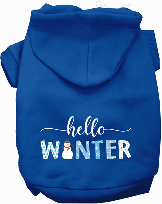 Dog Hoodie Hello Winter for Everyday Pet Style and Comfort - main product image