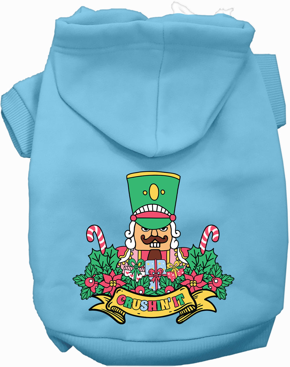 Dog Hoodie Crushin It Nutcracker Style for Festive Holiday - lifestyle view