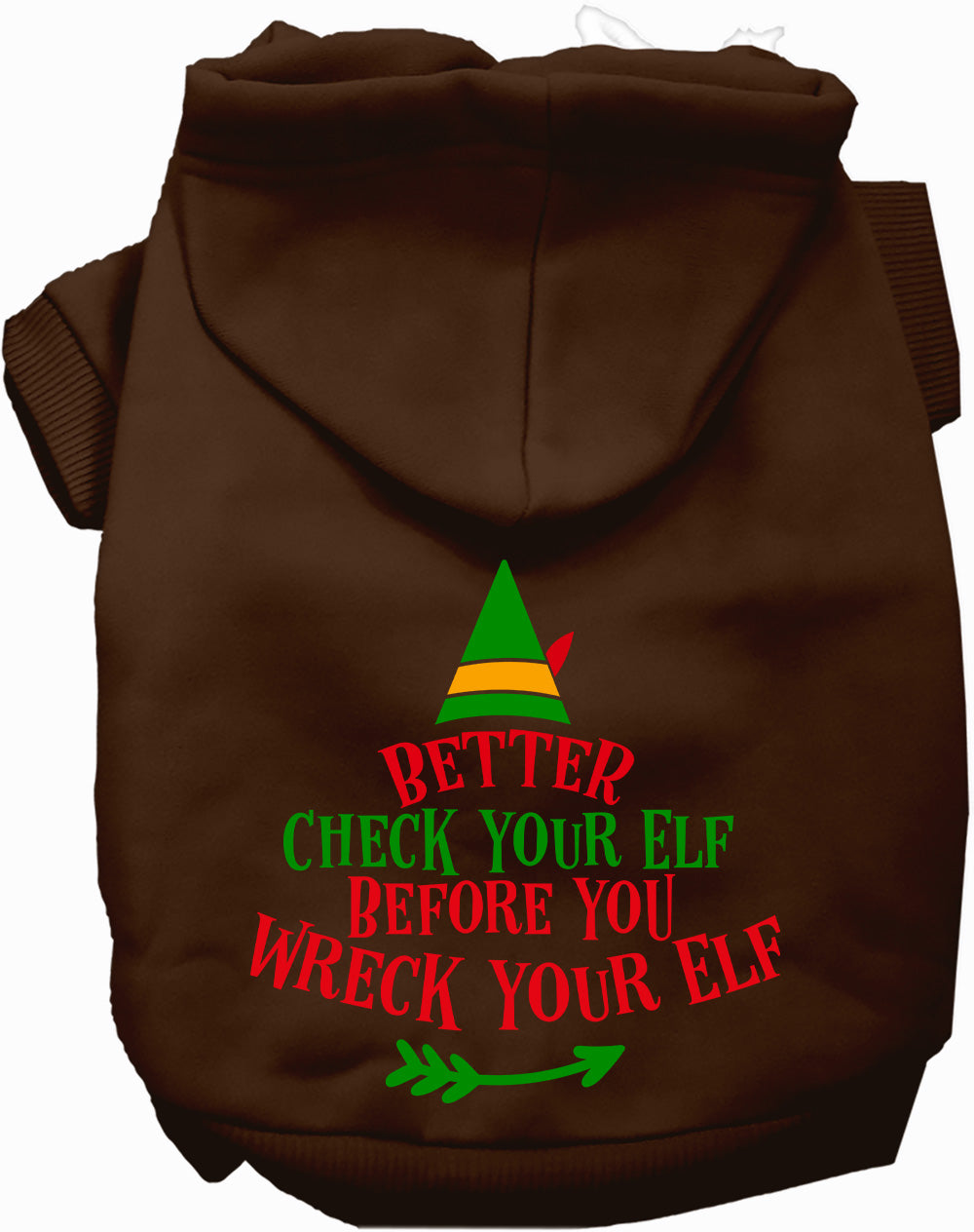Dog Hoodie Check Your Elf for Festive Holiday Pet Comfort - gallery image 5
