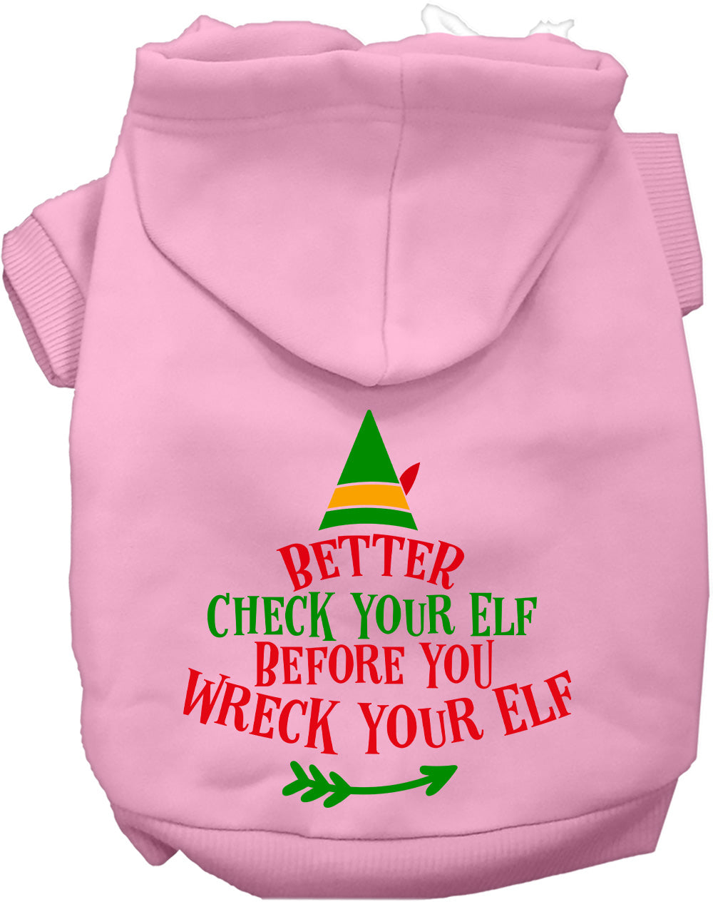 Dog Hoodie Check Your Elf for Festive Holiday Pet Comfort - gallery image 8