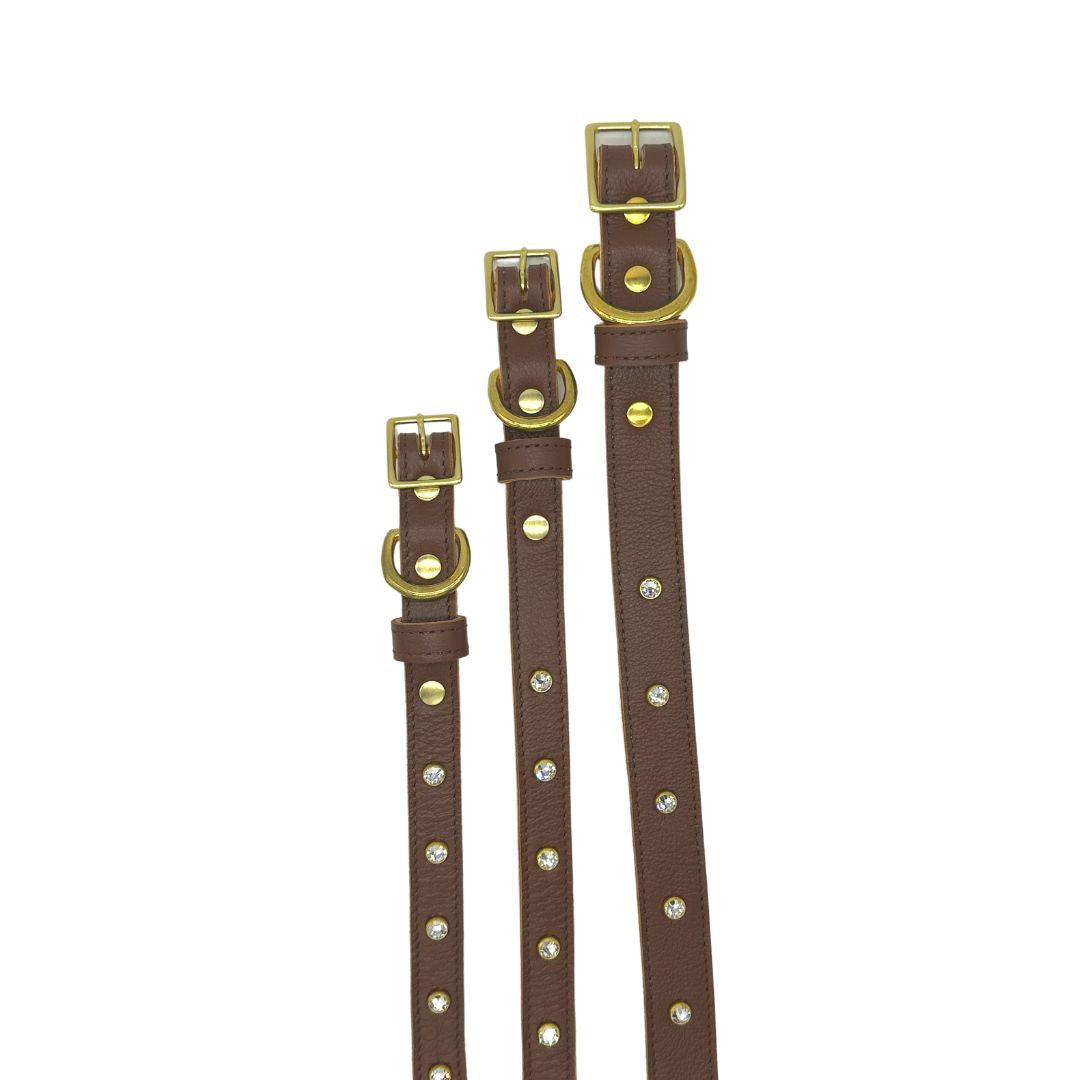 Dog Collar Plain Leather Collar for Daily Use for Comfort - gallery product image for dog collar