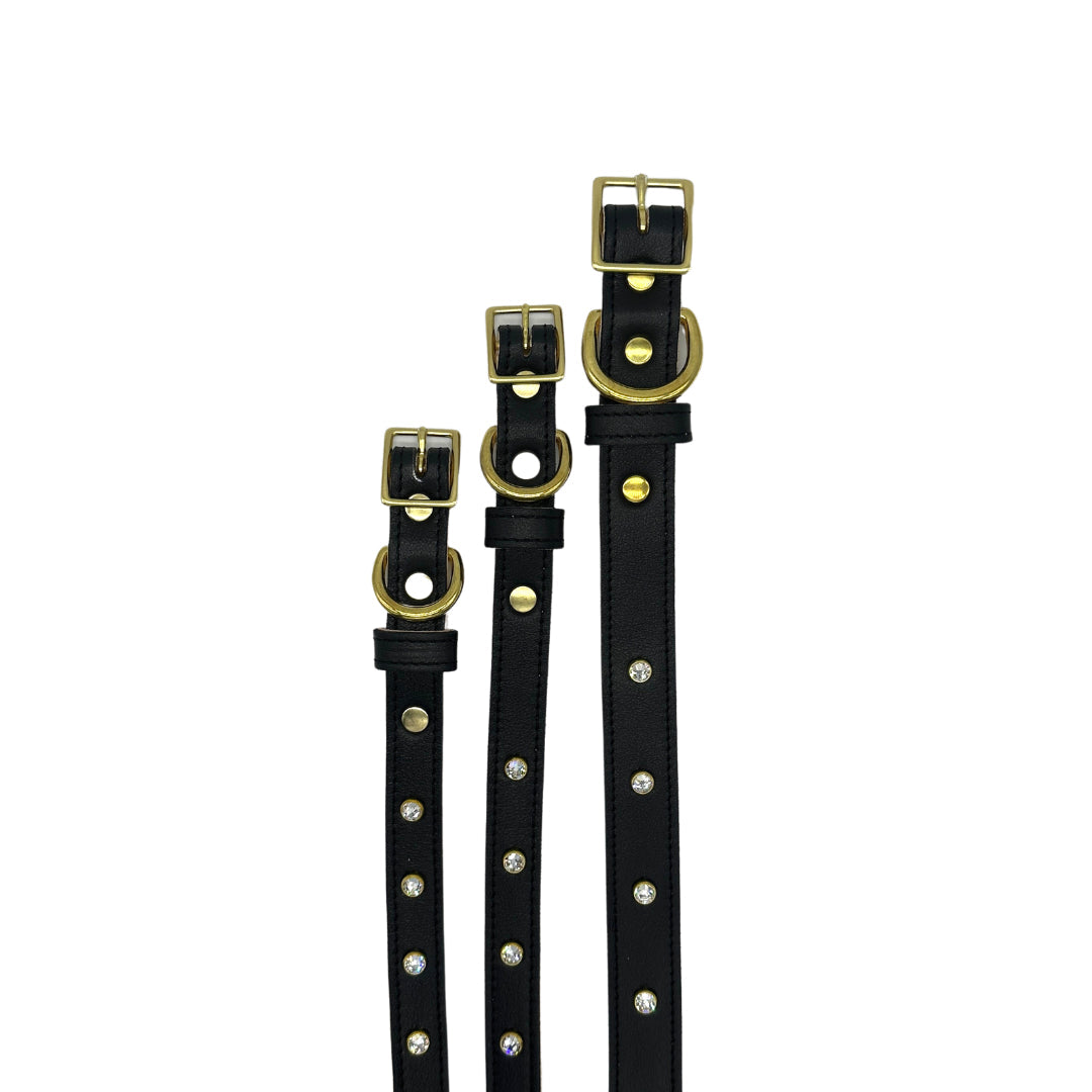 Dog Collar Plain Leather Collar for Daily Use for Comfort - gallery product image for dog collar