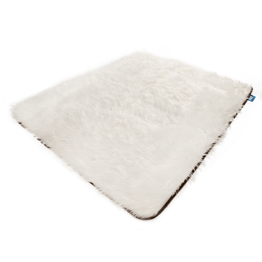 Pupprotector Waterproof Throw Blanket Polar White Washable - close up view