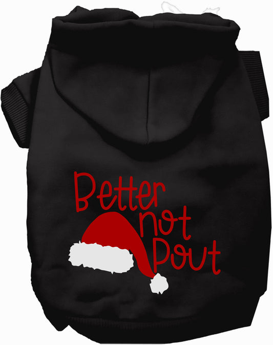 Dog Hoodie Better Not Pout for Festive Holiday Pet Comfort - main product image