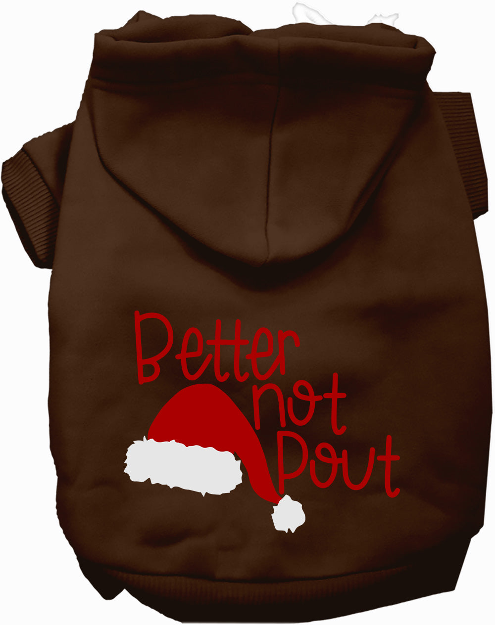 Dog Hoodie Better Not Pout for Festive Holiday Pet Comfort - lifestyle view