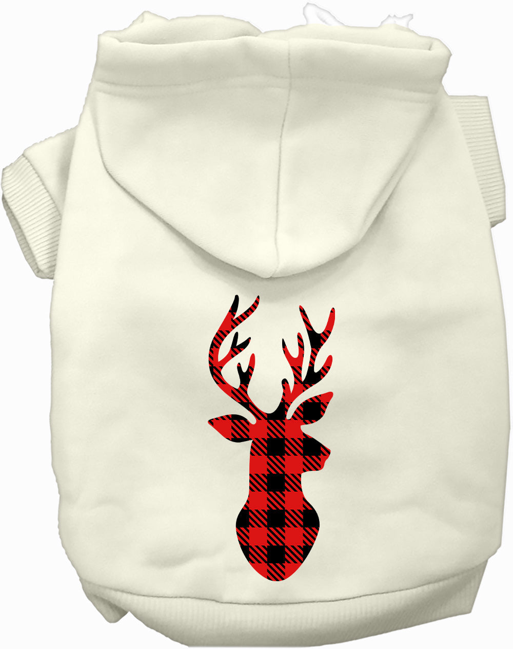 Dog Hoodie Buffalo Check Deer for Everyday Pet Style and - gallery image 6