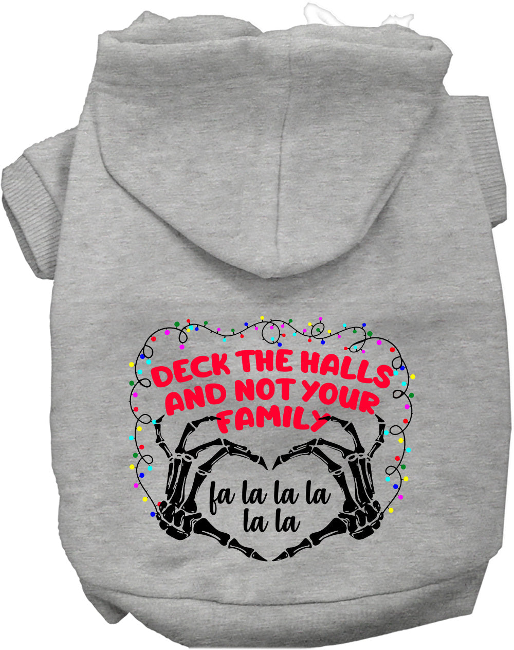 Dog Hoodie Deck the Halls Not Your Family for Festive - gallery image 7