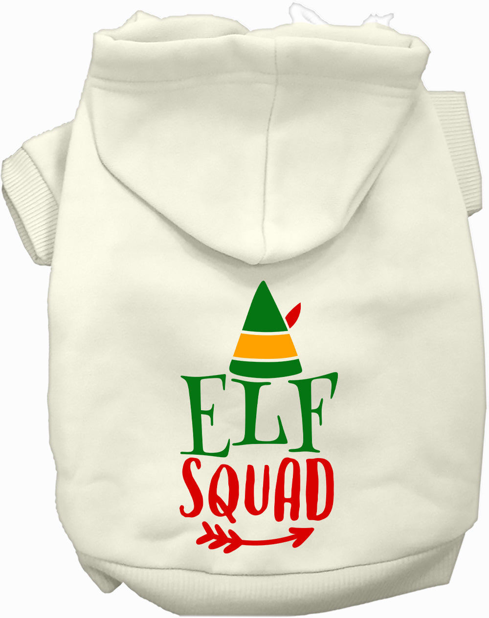 Dog Hoodie Elf Squad for Festive Holiday Pet Comfort - main product image