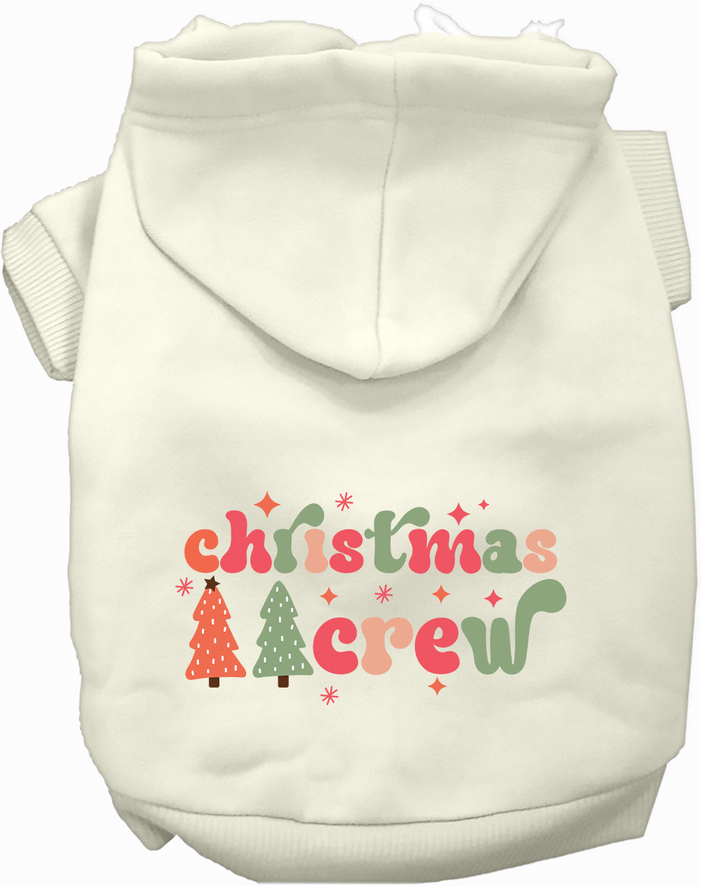 Dog Hoodie Cutesy Christmas Crew for Festive Holiday Pet - lifestyle view