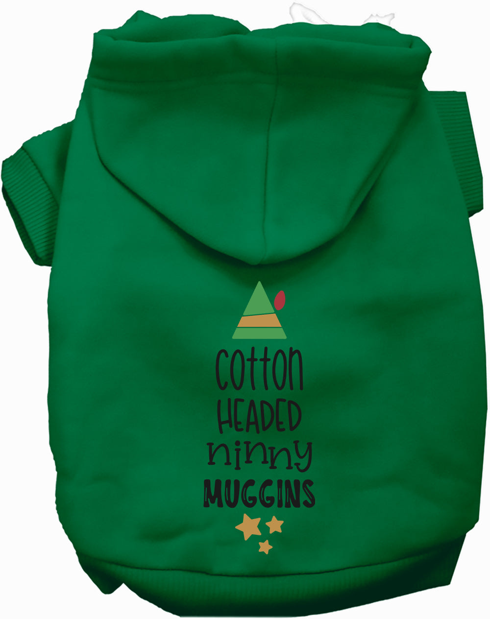 Dog Hoodie Cotton Headed Ninny Muggins for Festive Holiday - detail view