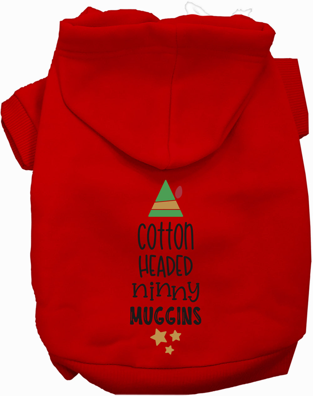 Dog Hoodie Cotton Headed Ninny Muggins for Festive Holiday - lifestyle view