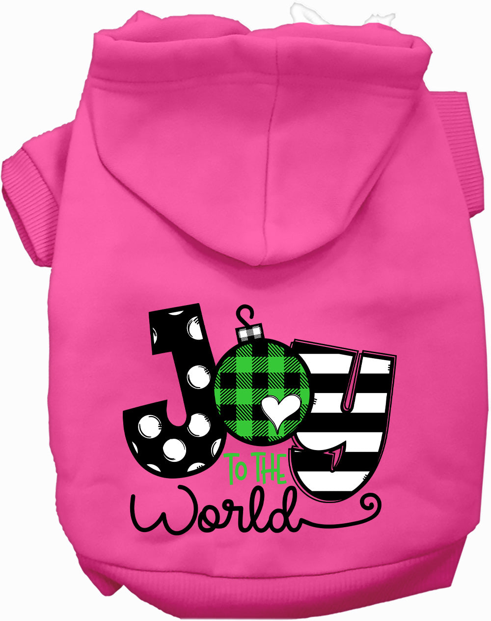 Dog Hoodie Joy to the World for Everyday Pet Style and - close up view