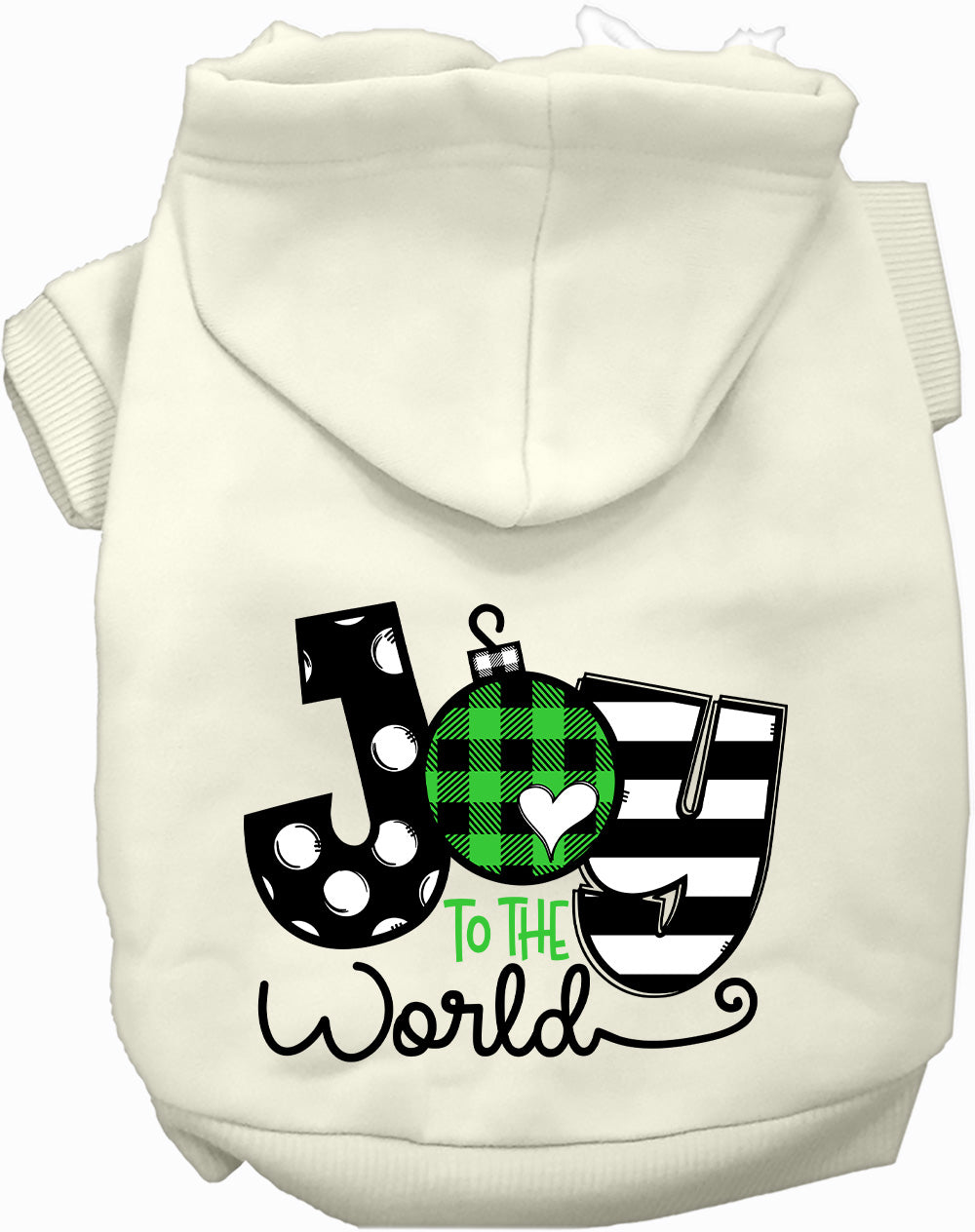 Dog Hoodie Joy to the World for Everyday Pet Style and - main product image