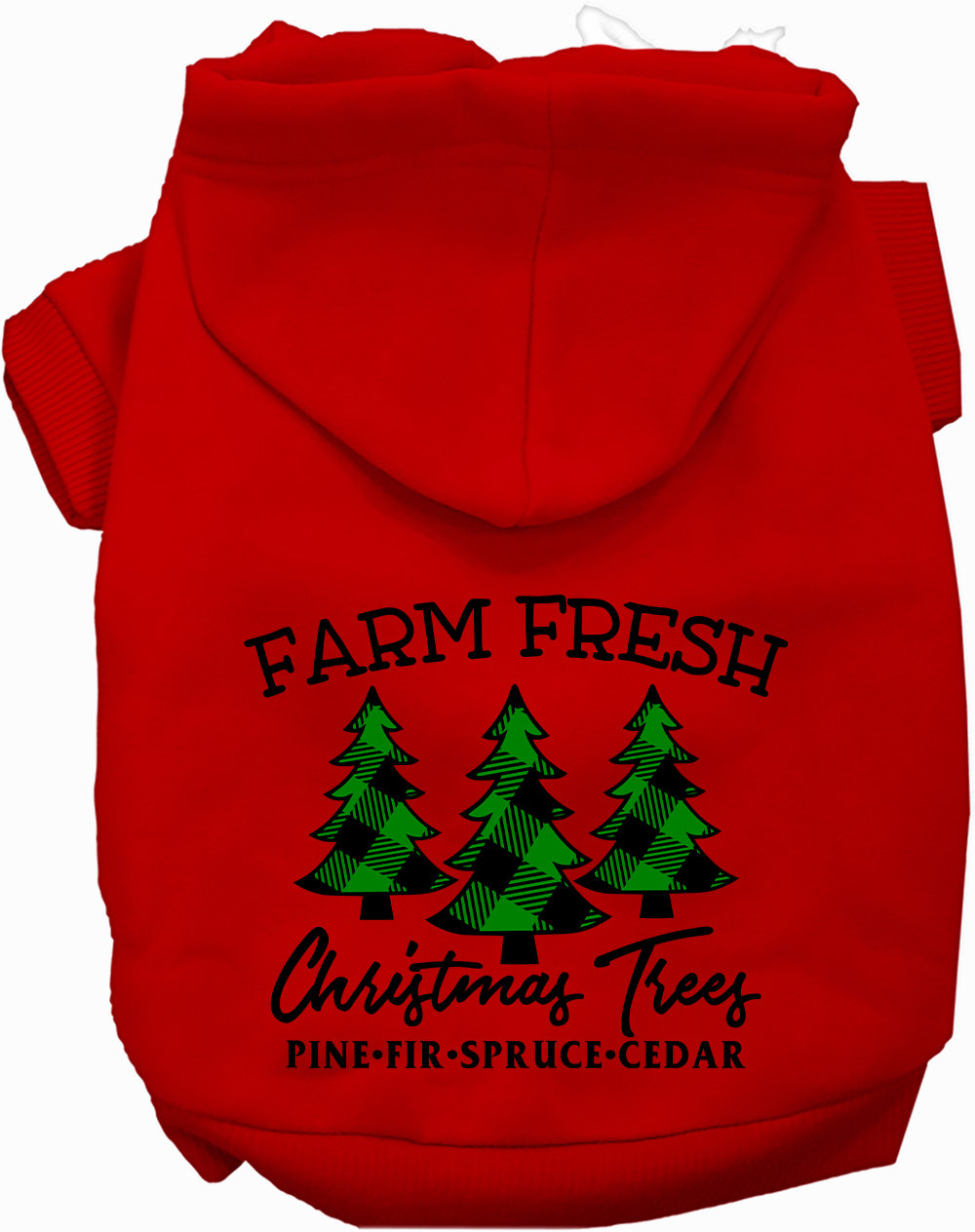 Dog Hoodie Farm Fresh Christmas Trees for Festive Holiday - main product image