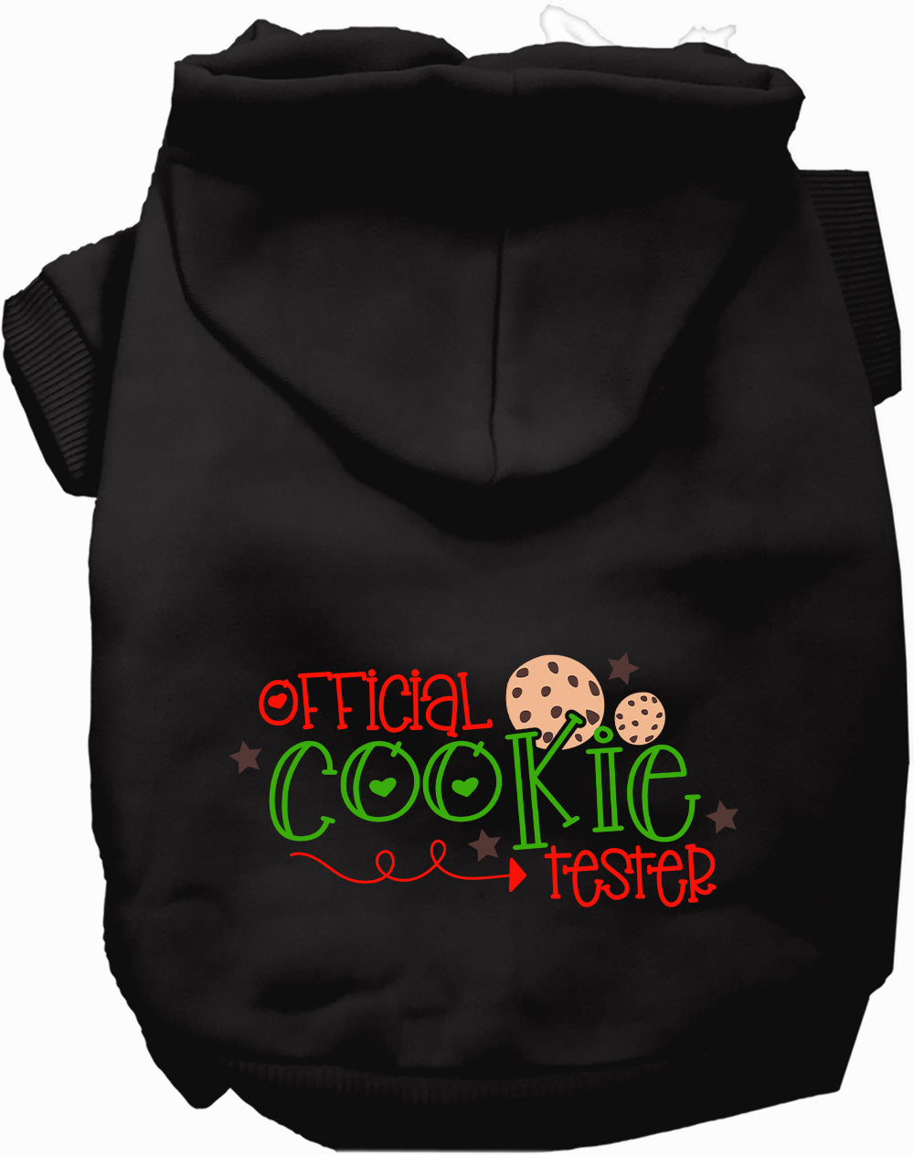 Dog Hoodie Official Cookie Tester for Festive Holiday Pet - lifestyle view