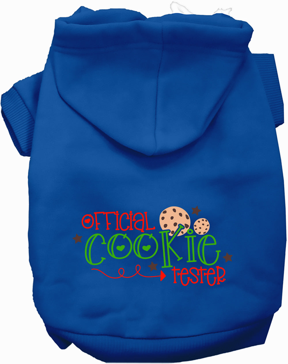 Dog Hoodie Official Cookie Tester for Festive Holiday Pet - close up view