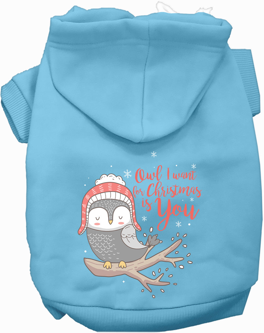 Dog Hoodie Owl Want For for Festive Holiday Pet Comfort - lifestyle view