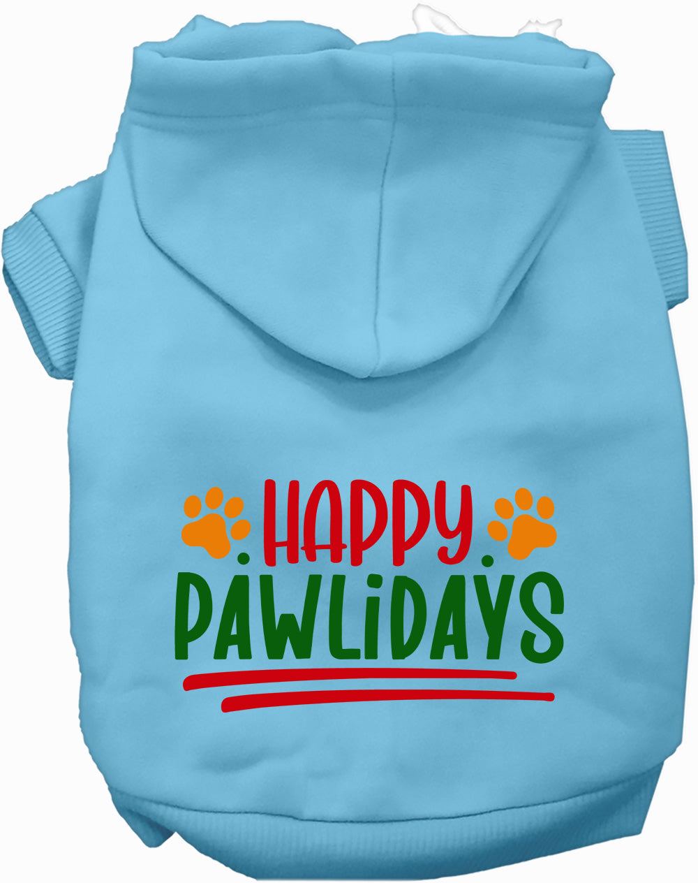 Dog Hoodie Happy Pawlidays Holiday for Festive Holiday Pet - lifestyle view