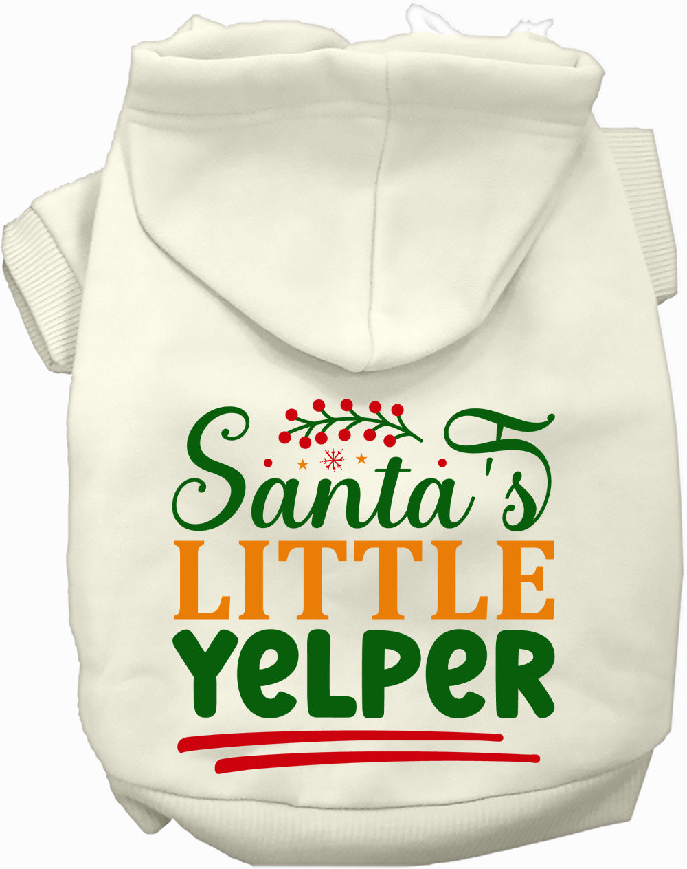 Dog Hoodie Santas Little Yelper for Festive Holiday Pet - gallery image 5