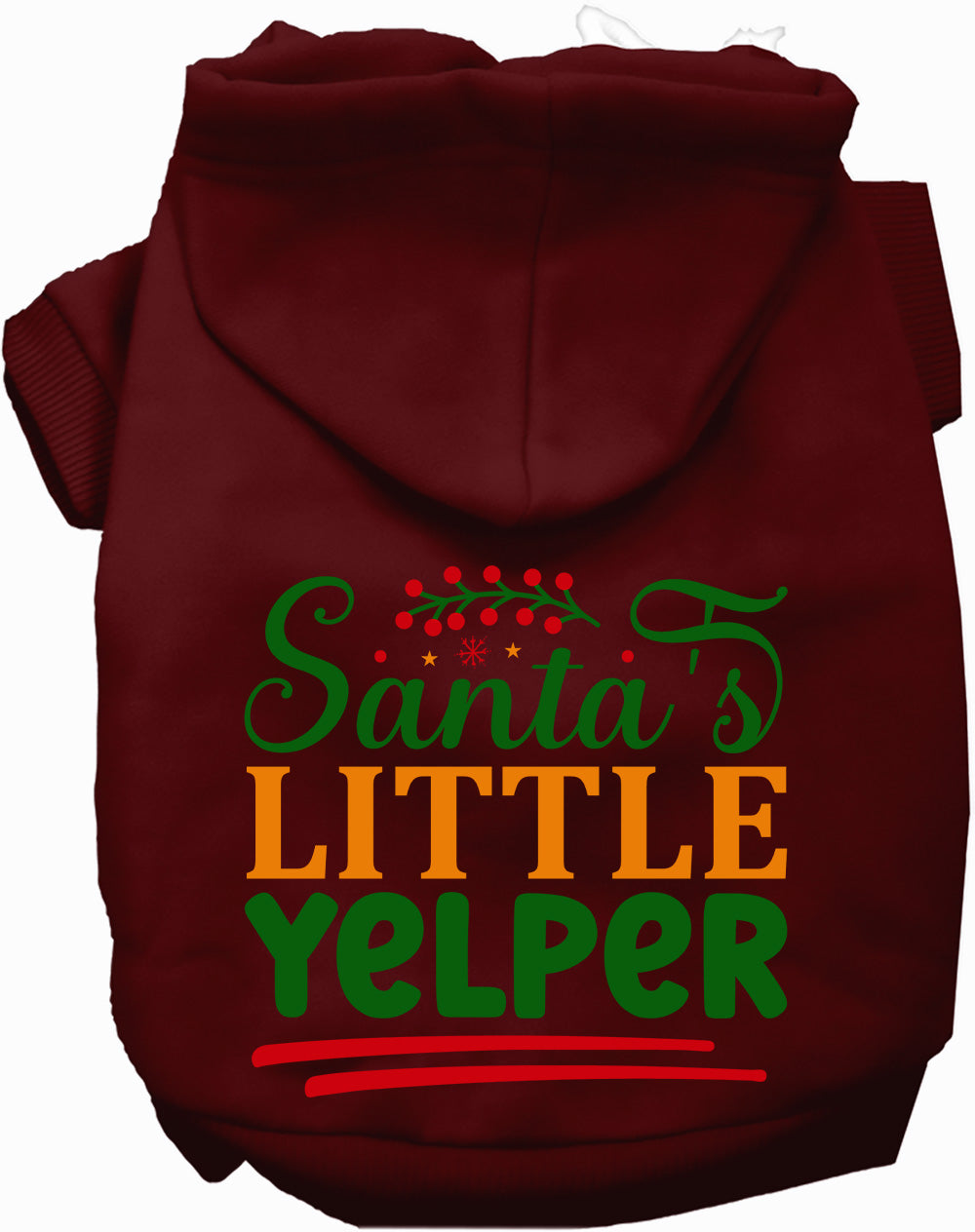 Dog Hoodie Santas Little Yelper for Festive Holiday Pet - gallery image 8