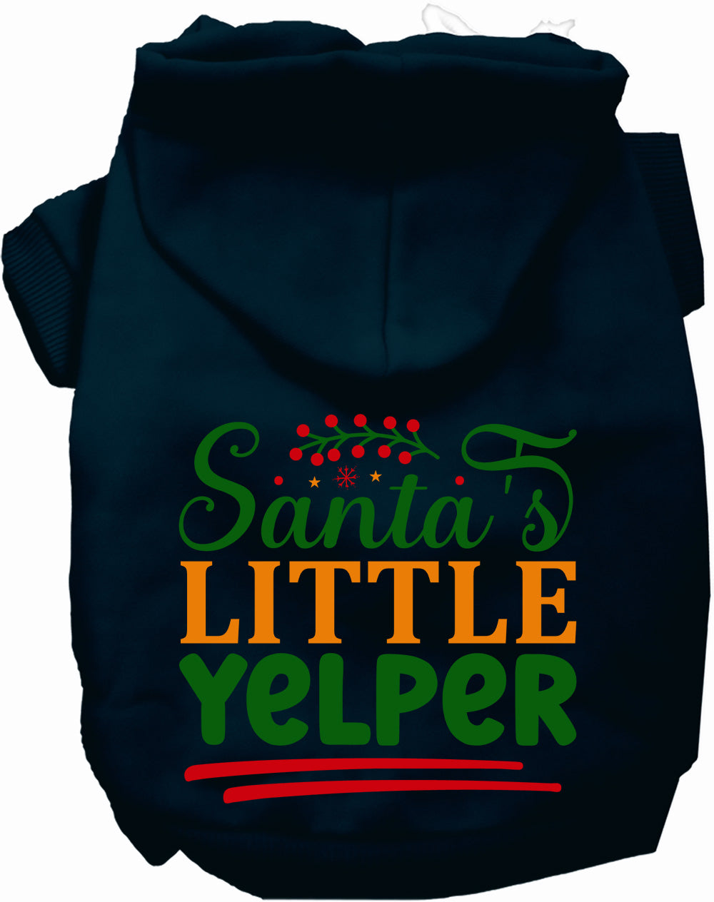 Dog Hoodie Santas Little Yelper for Festive Holiday Pet - gallery image 9