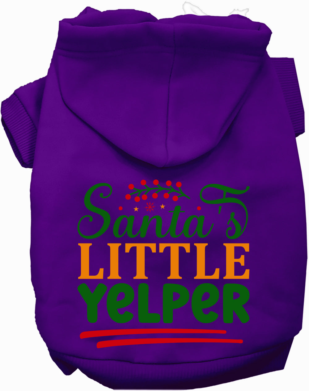 Dog Hoodie Santas Little Yelper for Festive Holiday Pet - gallery image 11