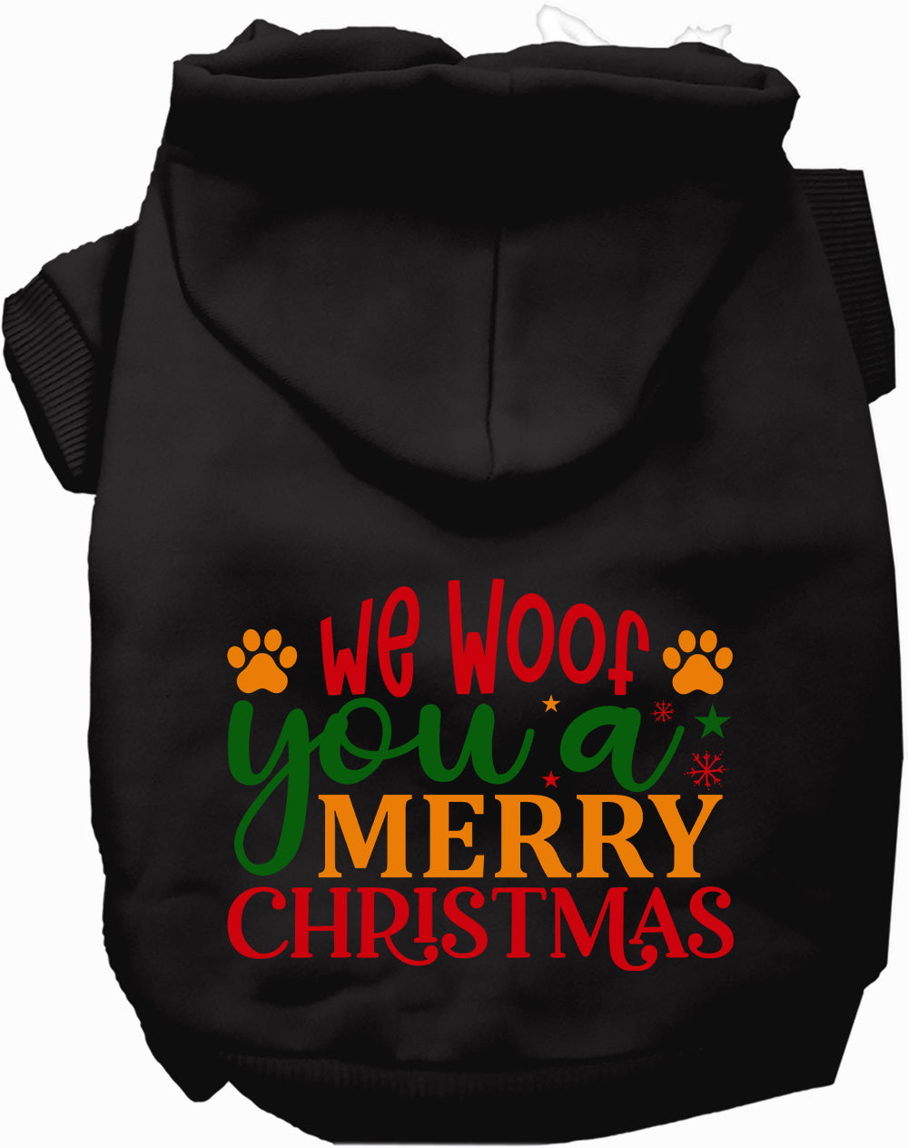 Dog Hoodie We Woof You Merry for Festive Holiday Pet Comfort - main product image