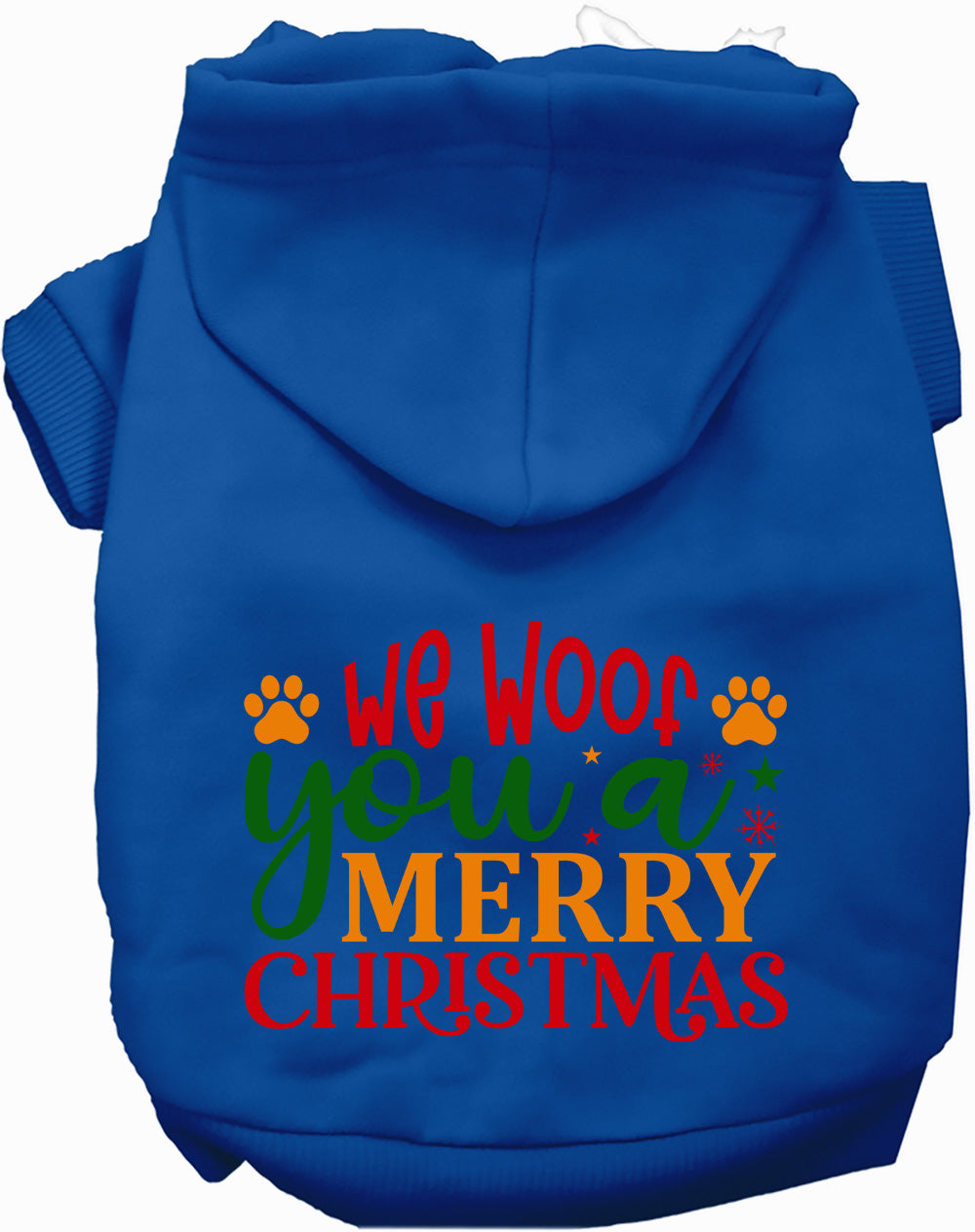 Dog Hoodie We Woof You Merry for Festive Holiday Pet Comfort - lifestyle view