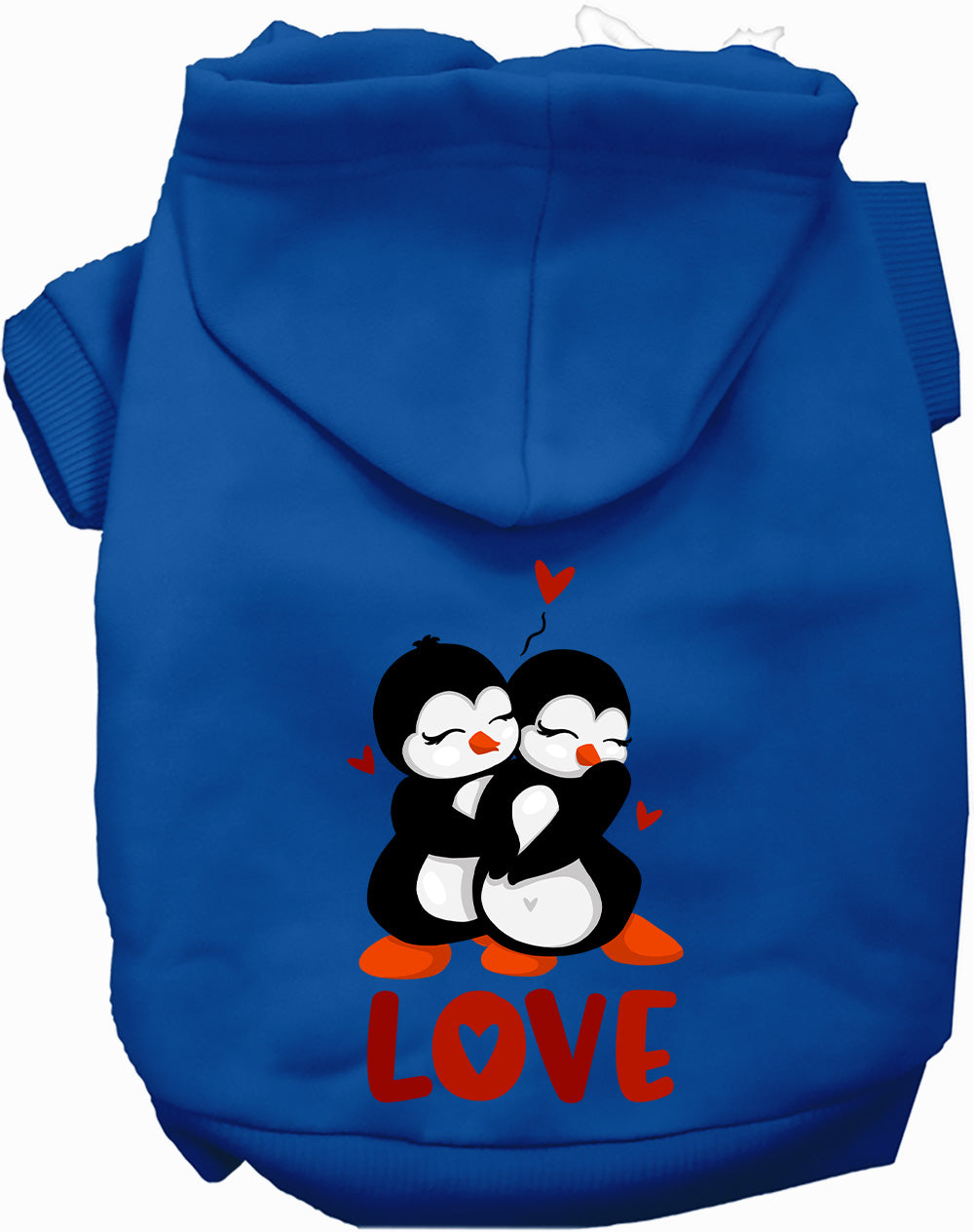 Dog Hoodie Penguin Love for Everyday Pet Style and Comfort - close up view