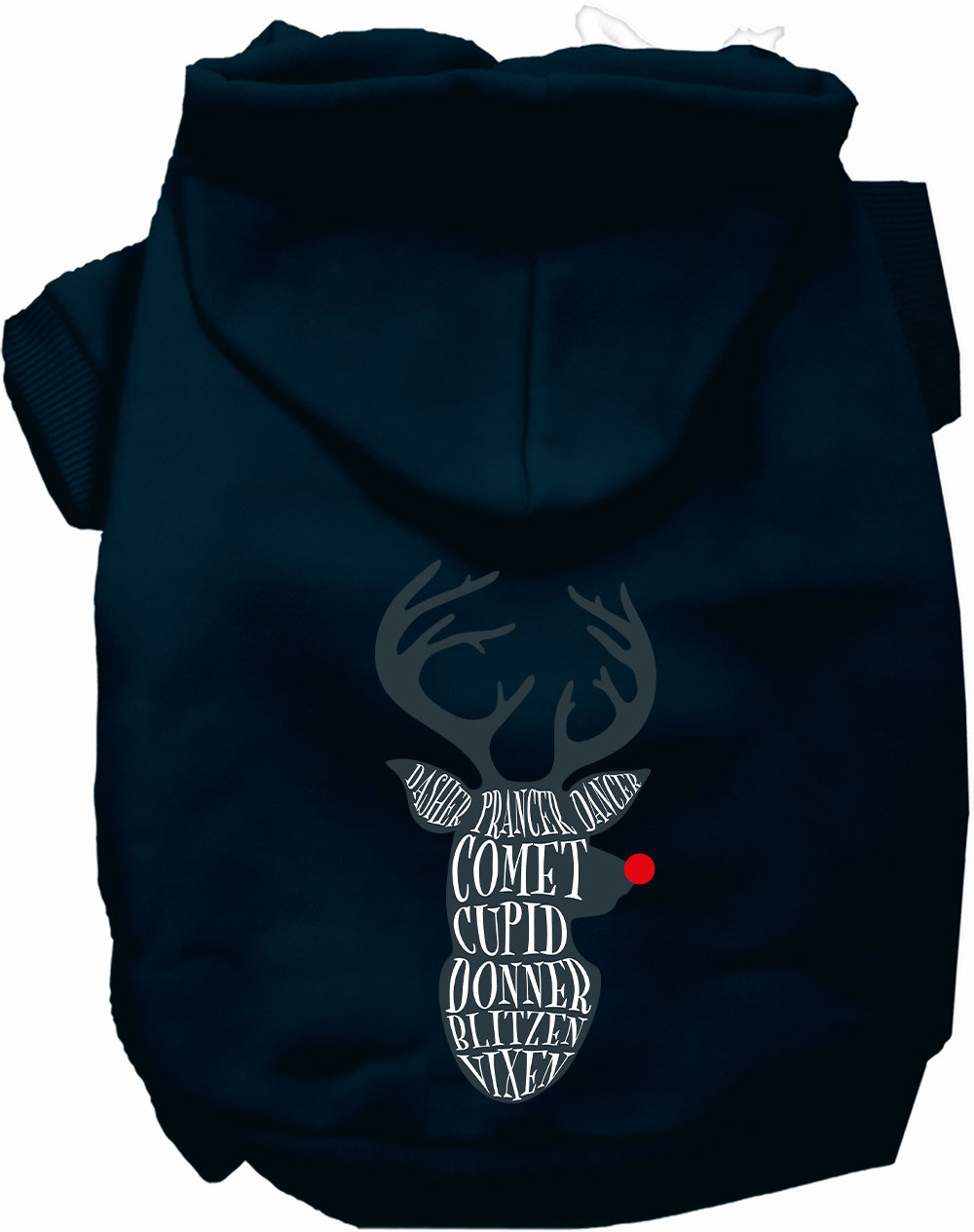 Dog Hoodie All Santas Deer for Festive Holiday Pet Comfort - main product image