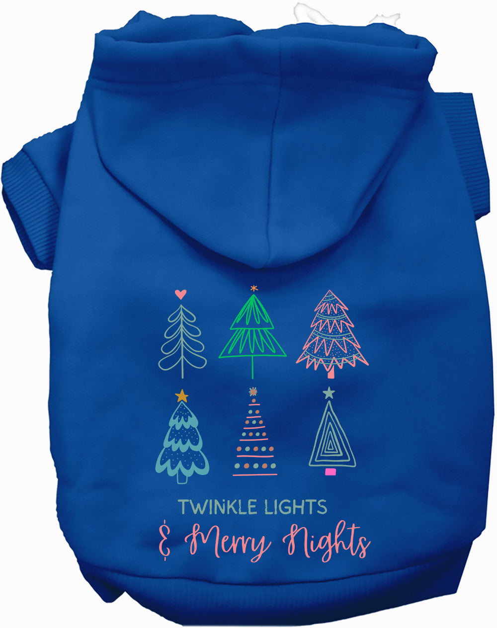 Dog Hoodie Twinkle Lights Merry Nights for Festive Holiday - lifestyle view