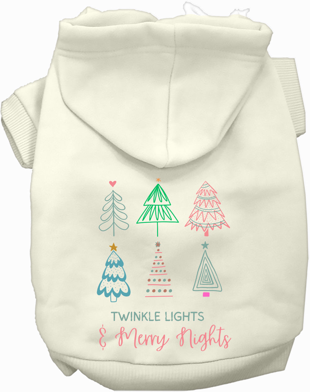 Dog Hoodie Twinkle Lights Merry Nights for Festive Holiday - gallery image 6