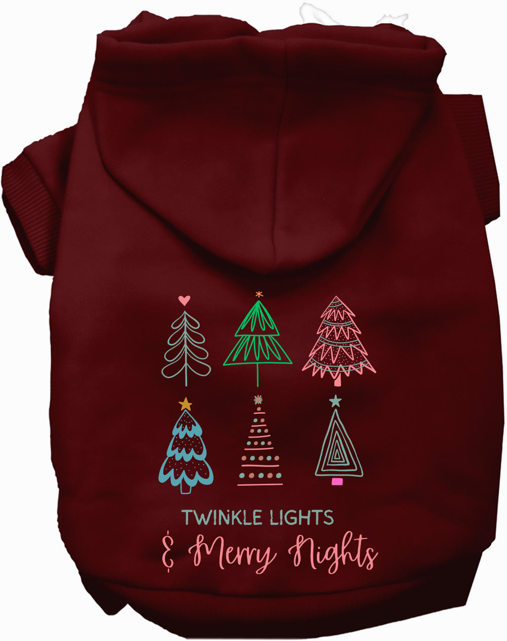 Dog Hoodie Twinkle Lights Merry Nights for Festive Holiday - gallery image 8