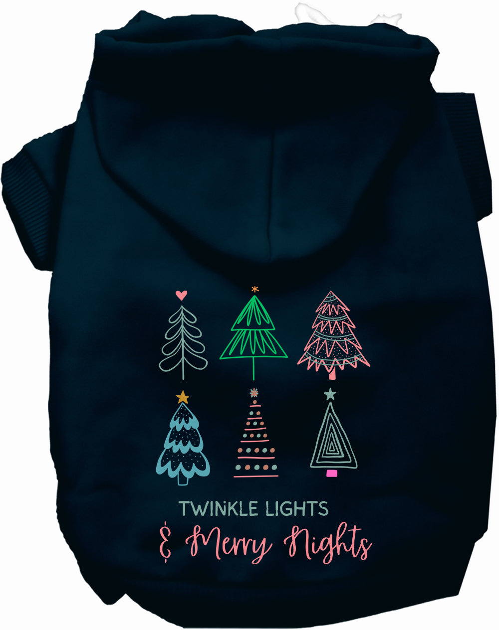 Dog Hoodie Twinkle Lights Merry Nights for Festive Holiday - gallery image 9