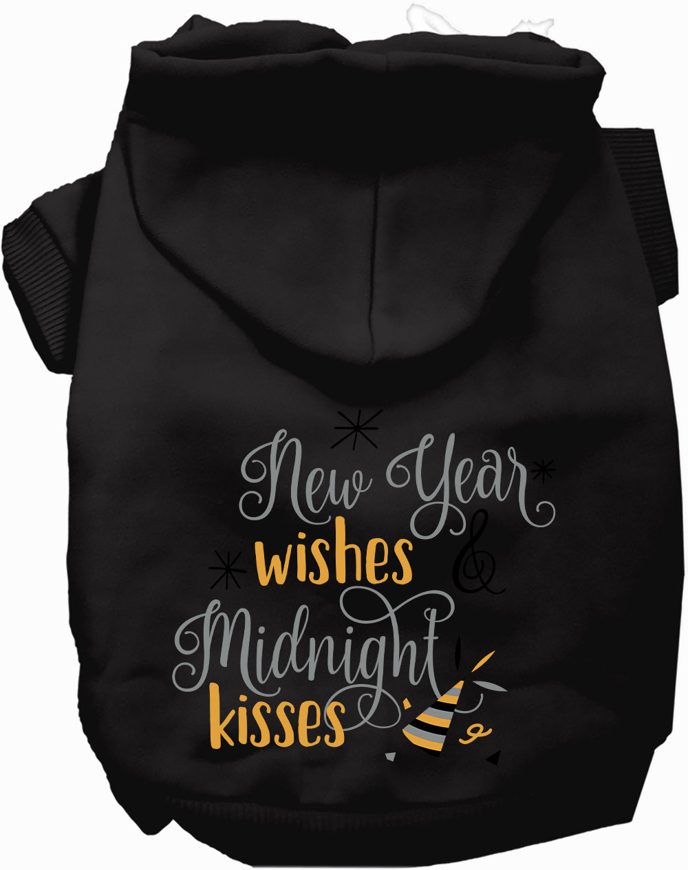 Dog Hoodie Midnight Kisses New Years for Everyday Pet Style - main product image