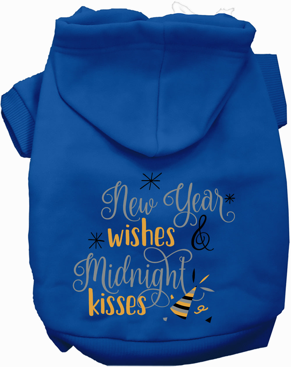 Dog Hoodie Midnight Kisses New Years for Everyday Pet Style - lifestyle view