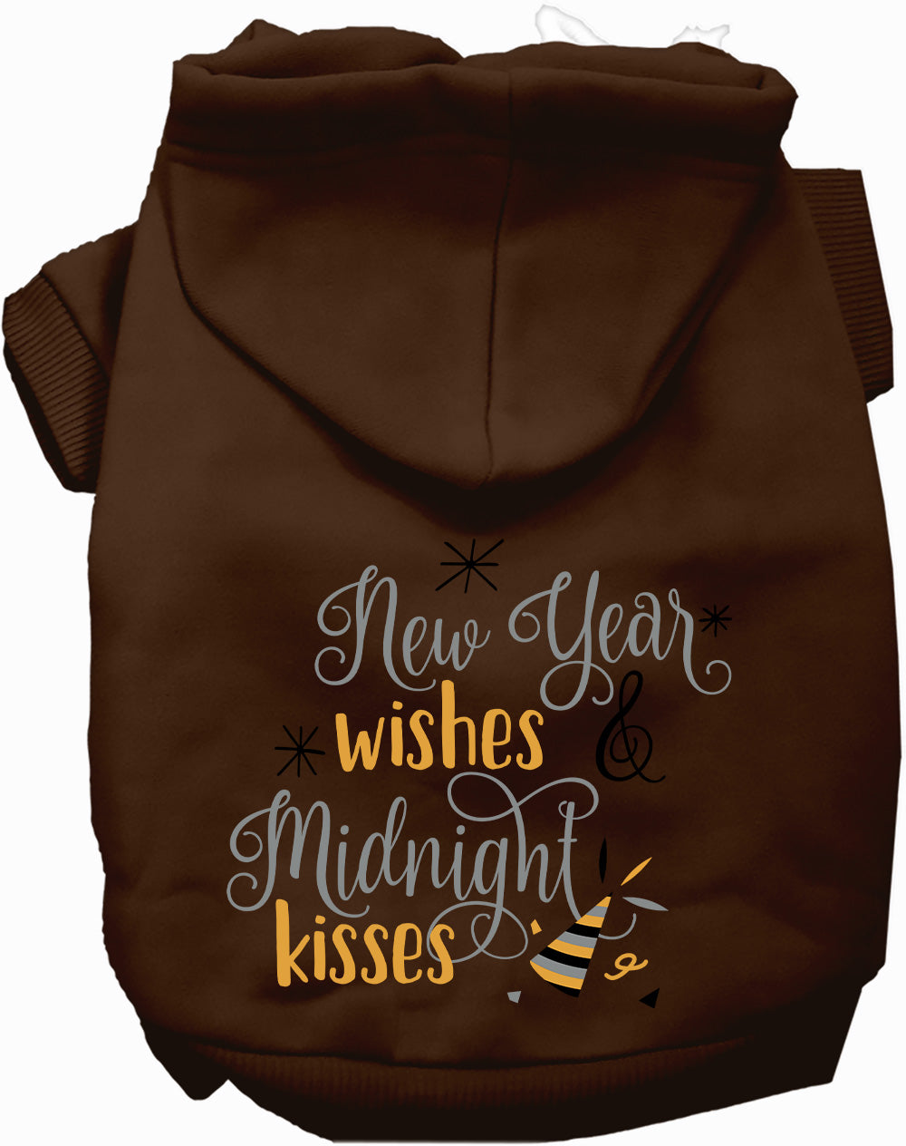 Dog Hoodie Midnight Kisses New Years for Everyday Pet Style - gallery image 5