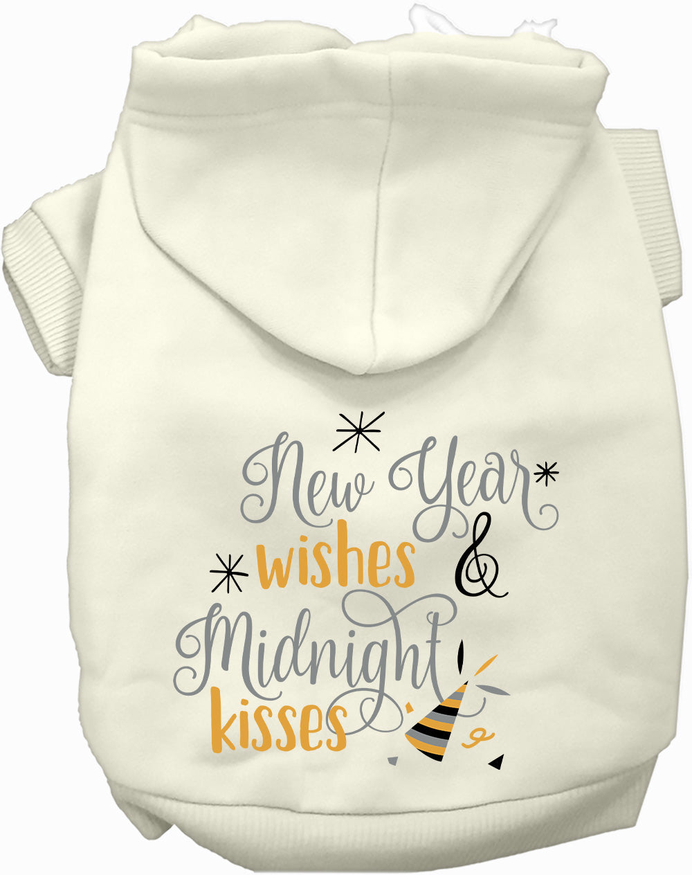 Dog Hoodie Midnight Kisses New Years for Everyday Pet Style - gallery image 6
