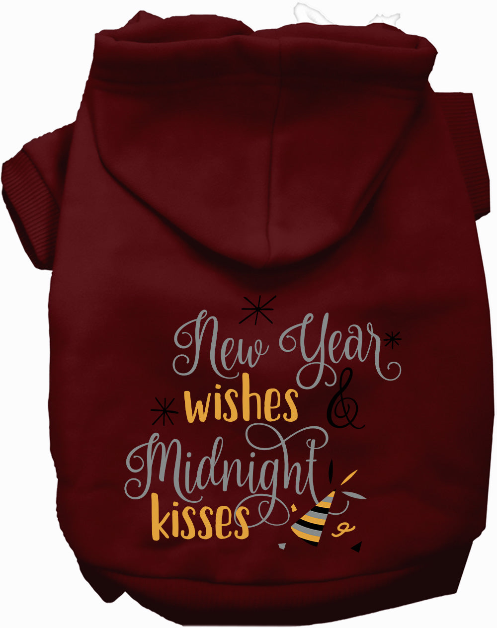 Dog Hoodie Midnight Kisses New Years for Everyday Pet Style - gallery image 8
