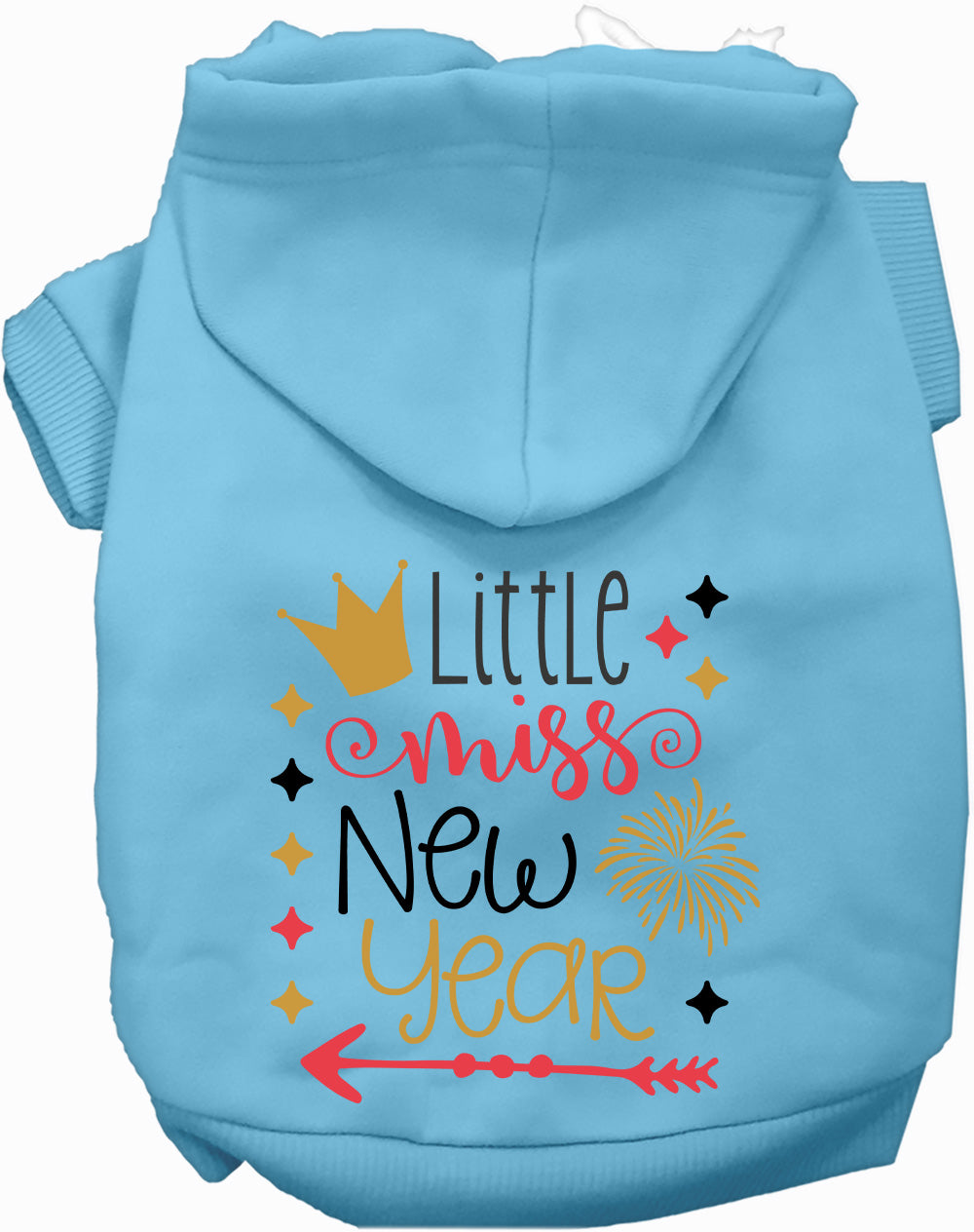 Dog Hoodie Little Miss New Year for Everyday Pet Style and - lifestyle view