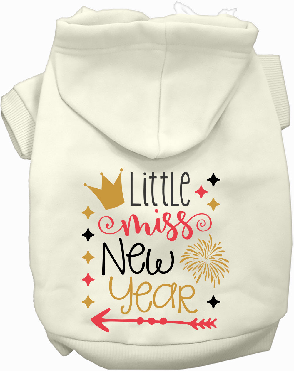 Dog Hoodie Little Miss New Year for Everyday Pet Style and - main product image