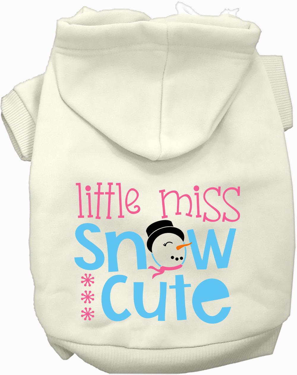 Dog Hoodie Little Miss Snow Cute for Everyday Pet Style and - main product image
