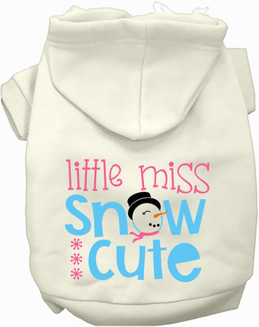 Dog Hoodie Little Miss Snow Cute for Everyday Pet Style and - main product image