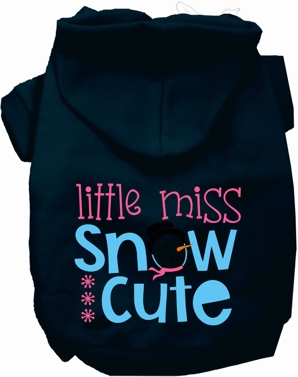 Dog Hoodie Little Miss Snow Cute for Everyday Pet Style and - close up view