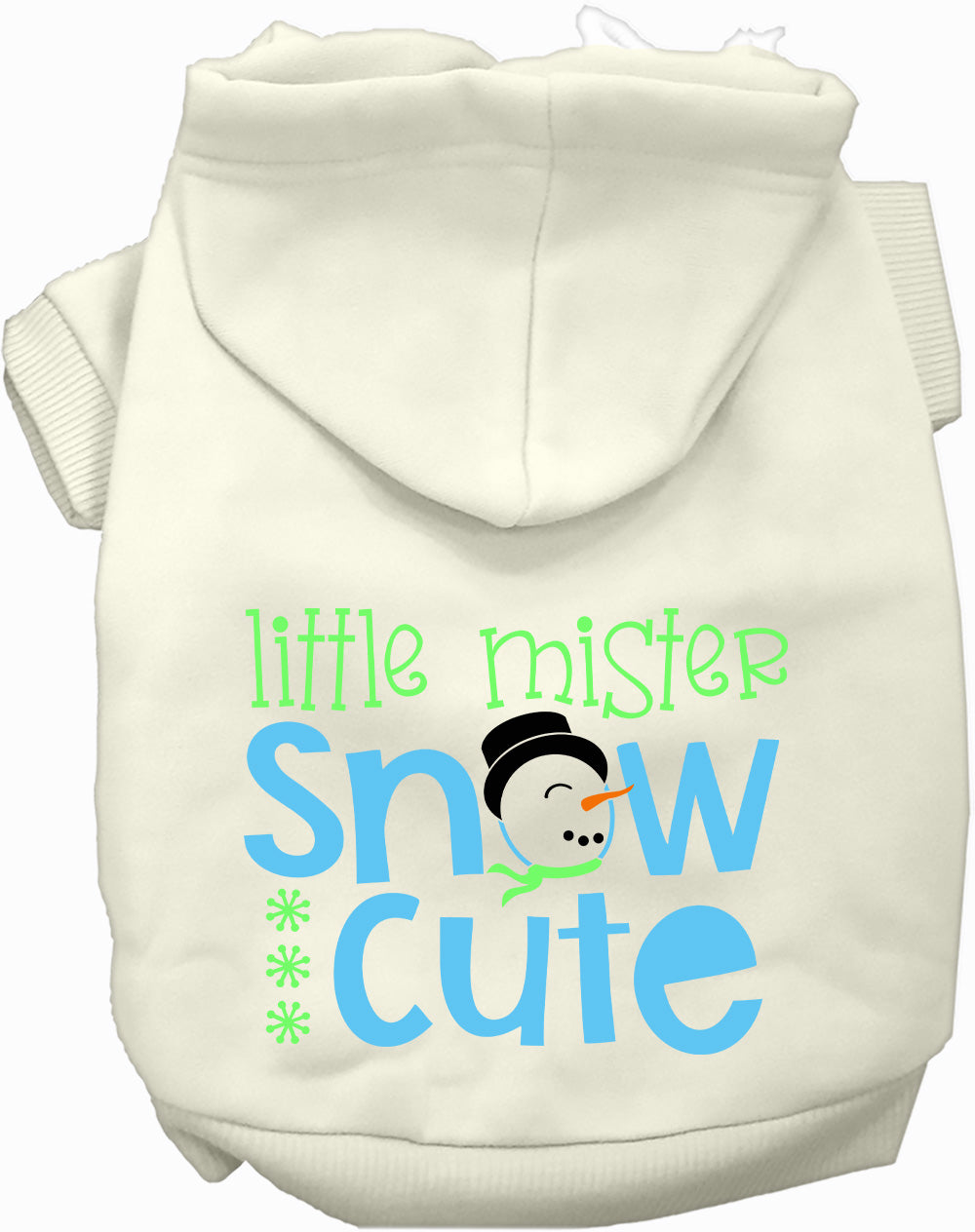 Dog Hoodie Little Mister Snow Cute for Everyday Pet Style - main product image